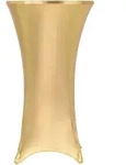 2 St&uuml;ck Stretch-tischdecken Golden 80 Cm Vidaxl