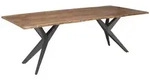 Baumtisch Akazie 160x90x76 Natur Lackiert Beine Anthrazit Matt Freeform 4 22