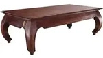 Couchtisch Akazie 135x70x40 Nougat Lackiert Opium 616