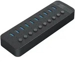 Ct2u3-10ab Hub Mit 10 Usb-a-anschl&uuml;ssen &ndash; Schwarz