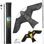 Vounot&reg; 2er Set Vogelschreck Falke Drachen Mit 4m Teleskopstange, Stil D&g