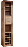 Weinregal 42x35x191 Wild-/zerreiche Natur Ge&ouml;lt Montreux 125