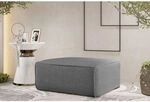 Polsterhocker Designerhocker Celes Premium 105x105 Cm Stoff Ascot Bukla Grau