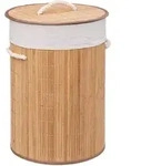 5five Simply Smart - Runder W&auml;schekorb Bambus 48l - 5five