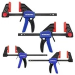 Workpro Einhandzwingen Set 4 Stk. Schraubzwingen Spanner 120/150mm Spannkraft