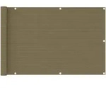 Balkon-sichtschutz Taupe 90x400 Cm Hdpe Vidaxl