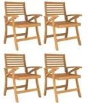 Gartenst&uuml;hle 4 Stk. 58x58x87 Cm Massivholz Akazie Vidaxl