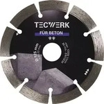 Tecwerk Diamanttrennscheibe Beton D.350mm Bohr.25,4mm Seg.-b.40mm