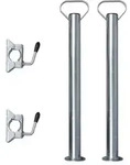 2 Abstellst&uuml;tzen Mit 2 Klemmhaltern F&uuml;r 48 Mm St&uuml;tzrad Vidaxl