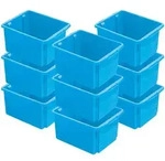 Brb 12x Aufbewahrungsbox, Stapelbar, Nestbar, 32 Liter, Lxbxh 455x360x245 Mm,