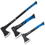 Bituxx - 3er Set Beil 600g + Axt 1000g + Axt 1800g Spaltbeil Axt Holzspalter Mit
