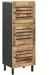Stauraumschr&auml;nke Natur 40 X 33 X 110 Cm Massivholz Mango Vidaxl
