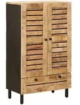Stauraumschr&auml;nke Natur 60 X 33 X 100 Cm Massivholz Mango Vidaxl
