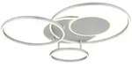 Led Deckenlampe Deckenleuchte Wohnzimmerlampe Dimmbar Silber Metall H 80,7 Cm