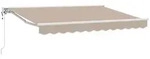 Markisenrahmen Beige 250 X 200 Cm Polyester Mit Pu-beschichtung Vidaxl