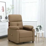 Massagesessel Braun Stoff Vidaxl