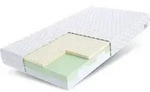 Fdm - Matratze Bitonto Kaltschaum Latex Hr Schaum 7 Zonen 90x200 H2/h3 15 Cm Jersey