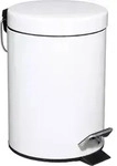 5five Simply Smart - Runder M&uuml;lleimer Aus Metall 3l Colorama Wei&szlig; - 5five