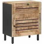 Nachttisch Natur 50 X 33 X 60 Cm Massivholz Mango Vidaxl