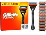 Gillette Fusion5 Rasierer Herren, 1 Rasierer, 11 Ersatzklingen