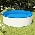 Planschbecken Mit Einh&auml;ngeskimmer Und Pumpe 350x90 Cm Wei&szlig; Vidaxl
