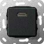 Gira Hdmi K-peitsche Einsatz Schwarz M [567010], 5670 10