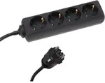 Hq Power - 4-fach-steckdosenleiste Mit Schrumpfschlauch - 3g1.5 - Kabel: 5 M -...
