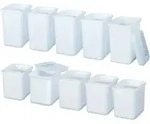 Brb Set Mit 10 Vorratsdosen In Gastronomiequalit&auml;t, 5x 2 Liter, 5x 3 Liter, Mit