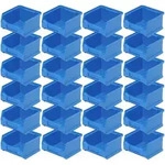Brb 24x Sichtbox Profi Lb6, Lxbxh 100x100x60 Mm, Innen 75x85x55 Mm, Inhalt 0,3...