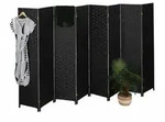 Relaxdays Paravent Raumteiler, Hxb: 170x320 Cm, Faltbarer Raumtrenner, 8-teiliger