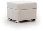 Polsterhocker Mit Stauraum Canton In Stoff Liverpool Pearl