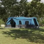 Vidaxl Tent 16-person With Roof With Storage Blue 680 X 510 X 210 Cm