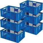 Brb 6x Eurobeh&auml;lter Durchbrochen/stapelkorb, Lxbxh 600x400x240 Mm,...