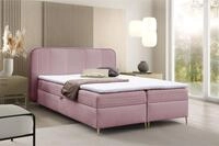Boxspringbett Schlafzimmerbett Alize 140x200cm Stoff Fresh Altrosa