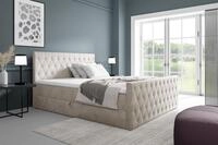 Fun Moebel - Boxspringbett Schlafzimmerbett Asher Premium 120x200cm Stoff Fresh