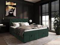 Fun Moebel - Boxspringbett Schlafzimmerbett Gisel 160x200cm Stoff Salvador