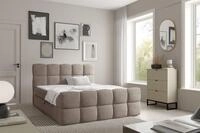 Fun Moebel - Boxspringbett Schlafzimmerbett Satine Premium 120x200cm Stoff Coral