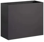 Garten-pflanzgef&auml;&szlig; Schwarz 50 X 20 X 40 Cm Kaltgewalzter Stahl Vidaxl