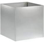 Garten-pflanzgef&auml;&szlig; Silber 45 X 45 X 45 Cm Verzinkter Stahl Vidaxl