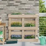 Vidaxl Flower Boxes For Euro Pallets 12 Pcs Green 36 X 13.5 X 9.5 Cm