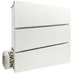 Relaxdays Briefkasten Mit Zeitungsfach, Hxbxt: 37,5 X 35,5 X 10,5 Cm, Din C4,