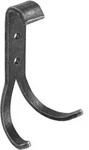 Halc&ouml; - Mantelhaken Kappl B 55 Mm, H 112 Mm, Eisen Schwarz Verzinkt Passiviert