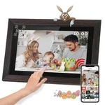 Kruger&matz Frameo Wi-fi 15" Digitaler Bilderrahmen, Holzrahmen