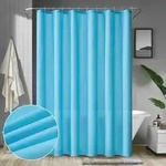 Miulee Duschvorhang 200x240cm Blau Wasserdicht Antischimmel Textil Waschbar