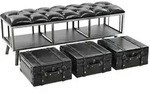 Sitzbank Mit Stauraum 110 Cm Schwarz Kunstleder Vidaxl
