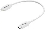 Sandberg 136-71 Lightning-kabel 0,2 M Wei&szlig;