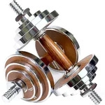 Proiron Hantel-set 20kg Walnuss-stahl Einstellbar Gym Home B&uuml;ro