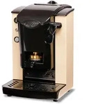 Faber Slot Plast Lite Kaffeepadmaschine Sand/schwarz Thermoregler 95&deg; Herausnehmbare