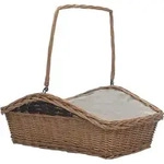 Holzkorb Mit Tragegriff 61,5 &times; 46,5 &times; 58 Cm Braun Weide Vidaxl