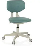 Kinderschreibtischstuhl / Kinderstuhl Kiddy Classic Stoff Blau Hjh Office